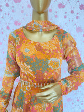 Floral printed chiffon party wear suit set - kasumi.in